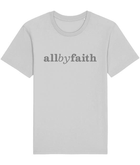 "All By Faith"  logo t-shirt grey/grey