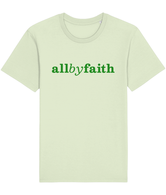 "All By Faith" logo t-shirt forest-green